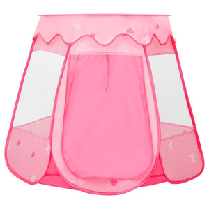 vidaXL Children Play Tent with 250 Balls Pink 102x102x82 cm