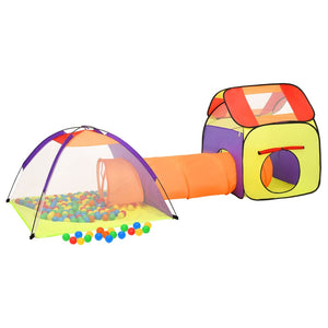 vidaXL Children Play Tent with 250 Balls Multicolour 338x123x111 cm