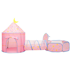 vidaXL Children Play Tent with 250 Balls Pink 301x120x128 cm