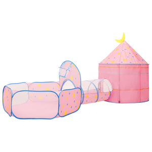 vidaXL Children Play Tent with 250 Balls Pink 301x120x128 cm