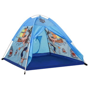 vidaXL Children Play Tent with 250 Balls Blue 120x120x90 cm