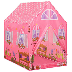 vidaXL Children Play Tent with 250 Balls Pink 69x94x104 cm