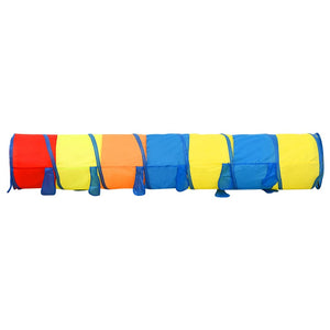 vidaXL Children Play Tunnel with 250 Balls Multicolour 245 cm Polyester