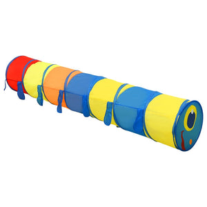 vidaXL Children Play Tunnel with 250 Balls Multicolour 245 cm Polyester