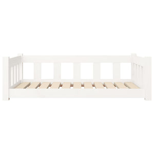 vidaXL Dog Bed White 95.5x65.5x28 cm Solid Wood Pine