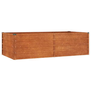 vidaXL Garden Raised Bed Rusty 160x80x45 cm Corten Steel