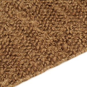 vidaXL Handmade Loop Pile Rug 80x160 cm Jute and Cotton