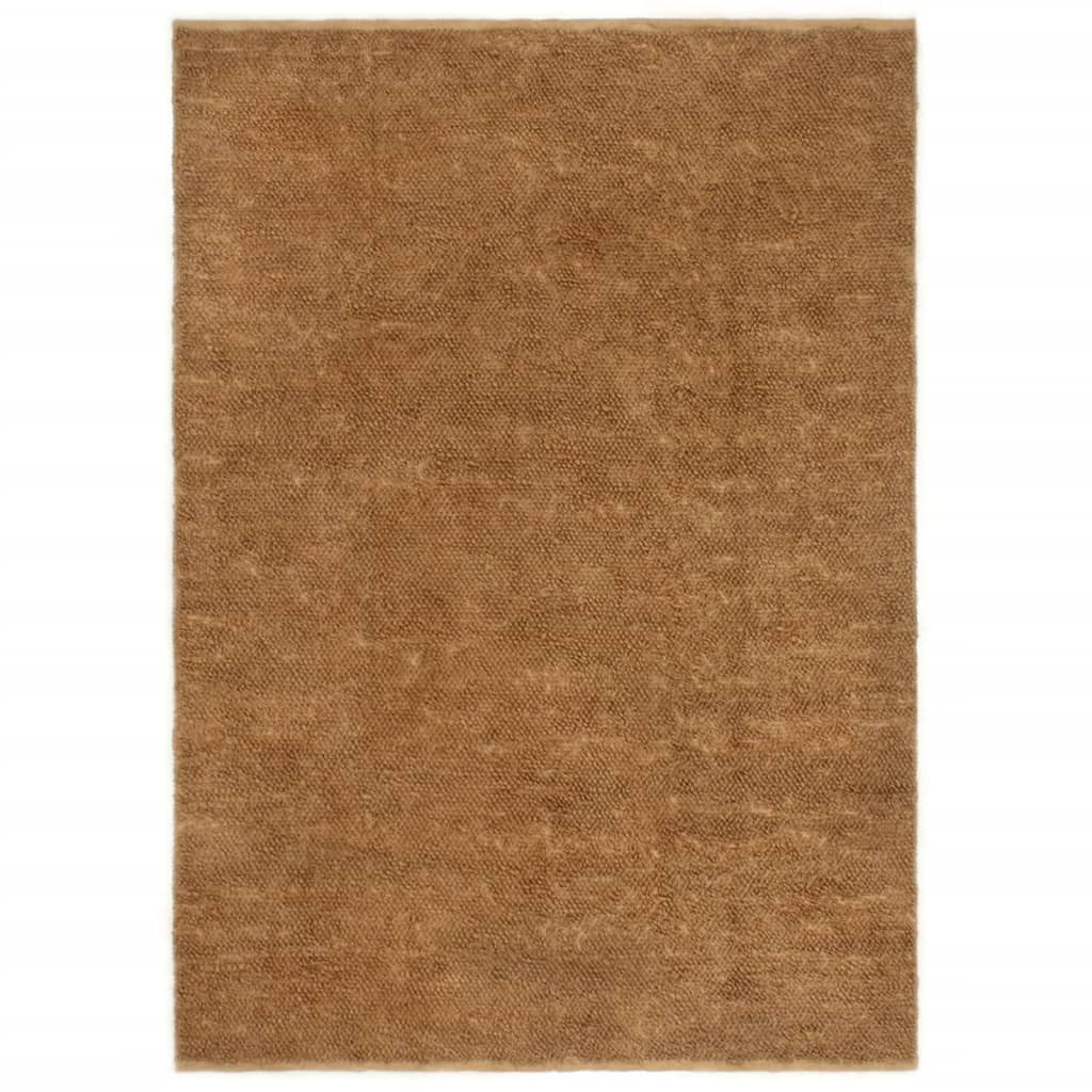 vidaXL Handmade Loop Pile Rug 120x180 cm Jute and Cotton