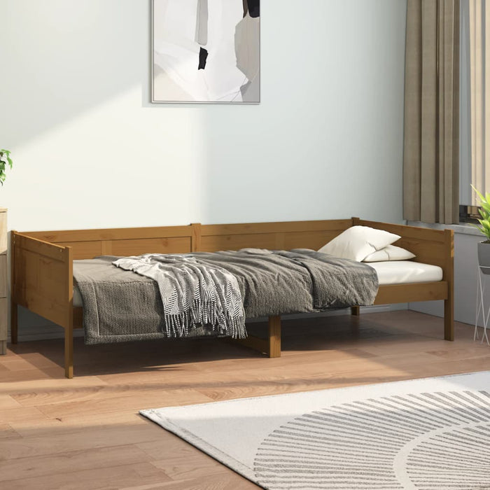 vidaXL Day Bed Honey Brown Solid Wood Pine 80x200 cm