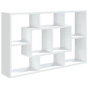 vidaXL Wall Shelf White 85x16x52.5 cm Engineered Wood