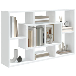 vidaXL Wall Shelf White 85x16x52.5 cm Engineered Wood