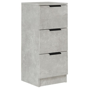 vidaXL Sideboard Concrete Grey 30x30x70 cm Engineered Wood