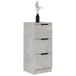 vidaXL Sideboard Concrete Grey 30x30x70 cm Engineered Wood