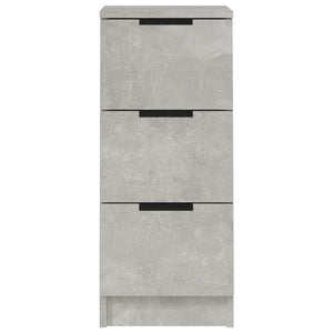 vidaXL Sideboard Concrete Grey 30x30x70 cm Engineered Wood