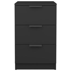 vidaXL Bedside Cabinets 2 pcs Black 40x36x65 cm