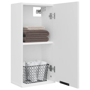 vidaXL Wall-mounted Bathroom Cabinet White 32x20x67 cm