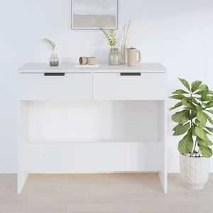 vidaXL Console Table White 90x36x75 cm Engineered Wood