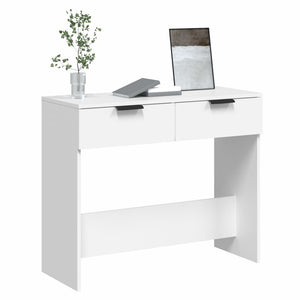 vidaXL Console Table White 90x36x75 cm Engineered Wood