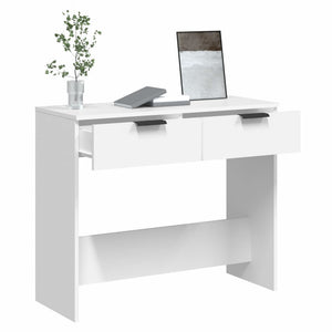 vidaXL Console Table White 90x36x75 cm Engineered Wood