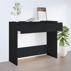 vidaXL Console Table Black 90x36x75 cm Engineered Wood