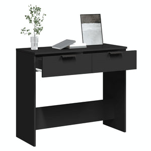 vidaXL Console Table Black 90x36x75 cm Engineered Wood