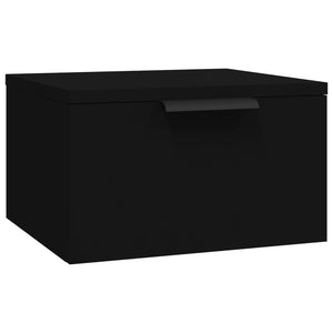 vidaXL Wall-mounted Bedside Cabinet Black 34x30x20 cm