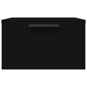 vidaXL Wall-mounted Bedside Cabinet Black 34x30x20 cm