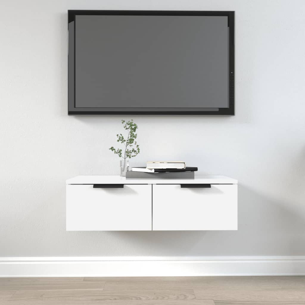 vidaXL Wall Cabinet White 68x30x20 cm Engineered Wood