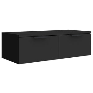 vidaXL Wall Cabinet Black 68x30x20 cm Engineered Wood