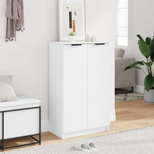 vidaXL Shoe Cabinet White 59x35x100 cm Engineered Wood