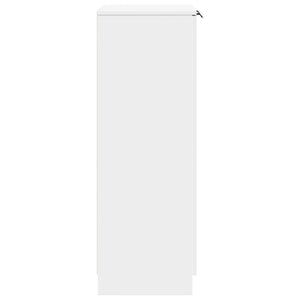 vidaXL Shoe Cabinet White 59x35x100 cm Engineered Wood