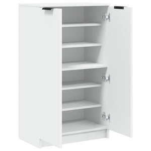 vidaXL Shoe Cabinet White 59x35x100 cm Engineered Wood