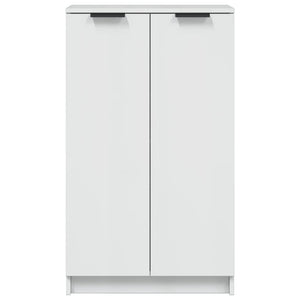 vidaXL Shoe Cabinet High Gloss White 59x35x100 cm Engineered Wood