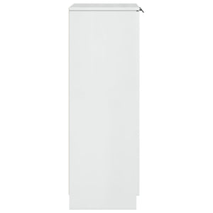 vidaXL Shoe Cabinet High Gloss White 59x35x100 cm Engineered Wood