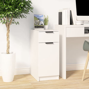 vidaXL Desk Cabinet White 33.5x50x75 cm Engineered Wood