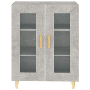 vidaXL Sideboard Concrete Grey 69.5x34x90 cm Engineered Wood