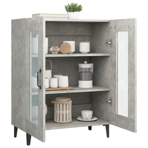 vidaXL Sideboard Concrete Grey 69.5x34x90 cm Engineered Wood