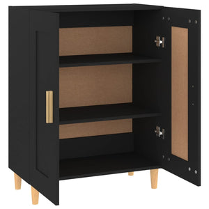 vidaXL Sideboard Black 69.5x34x90 cm Engineered Wood