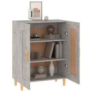 vidaXL Sideboard Concrete Grey 69.5x34x90 cm Engineered Wood