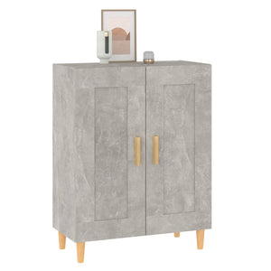 vidaXL Sideboard Concrete Grey 69.5x34x90 cm Engineered Wood