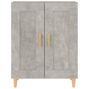 vidaXL Sideboard Concrete Grey 69.5x34x90 cm Engineered Wood