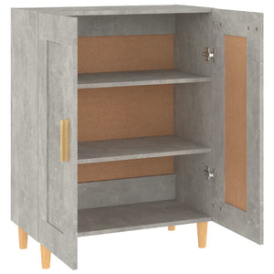 vidaXL Sideboard Concrete Grey 69.5x34x90 cm Engineered Wood