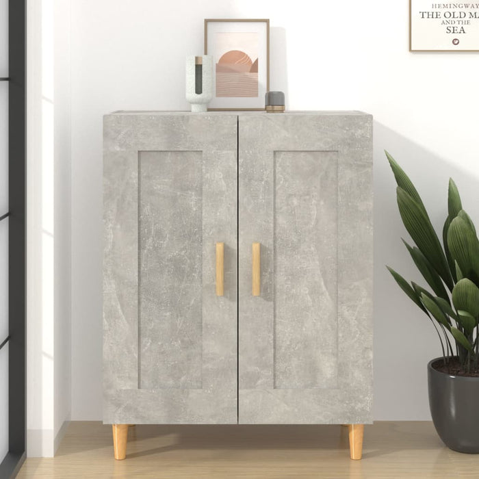 vidaXL Sideboard Concrete Grey 69.5x34x90 cm Engineered Wood