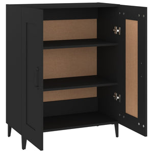 vidaXL Sideboard Black 69.5x34x90 cm Engineered Wood