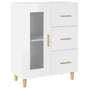 vidaXL Sideboard High Gloss White 69,5x34x90 cm Engineered Wood