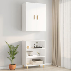 vidaXL Hanging Wall Cabinet White 69.5x34x90 cm