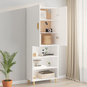 vidaXL Hanging Wall Cabinet White 69.5x34x90 cm