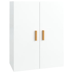 vidaXL Hanging Wall Cabinet High Gloss White 69.5x34x90 cm