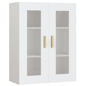 vidaXL Hanging Wall Cabinet White 69.5x34x90 cm