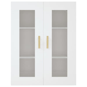 vidaXL Hanging Wall Cabinet White 69.5x34x90 cm